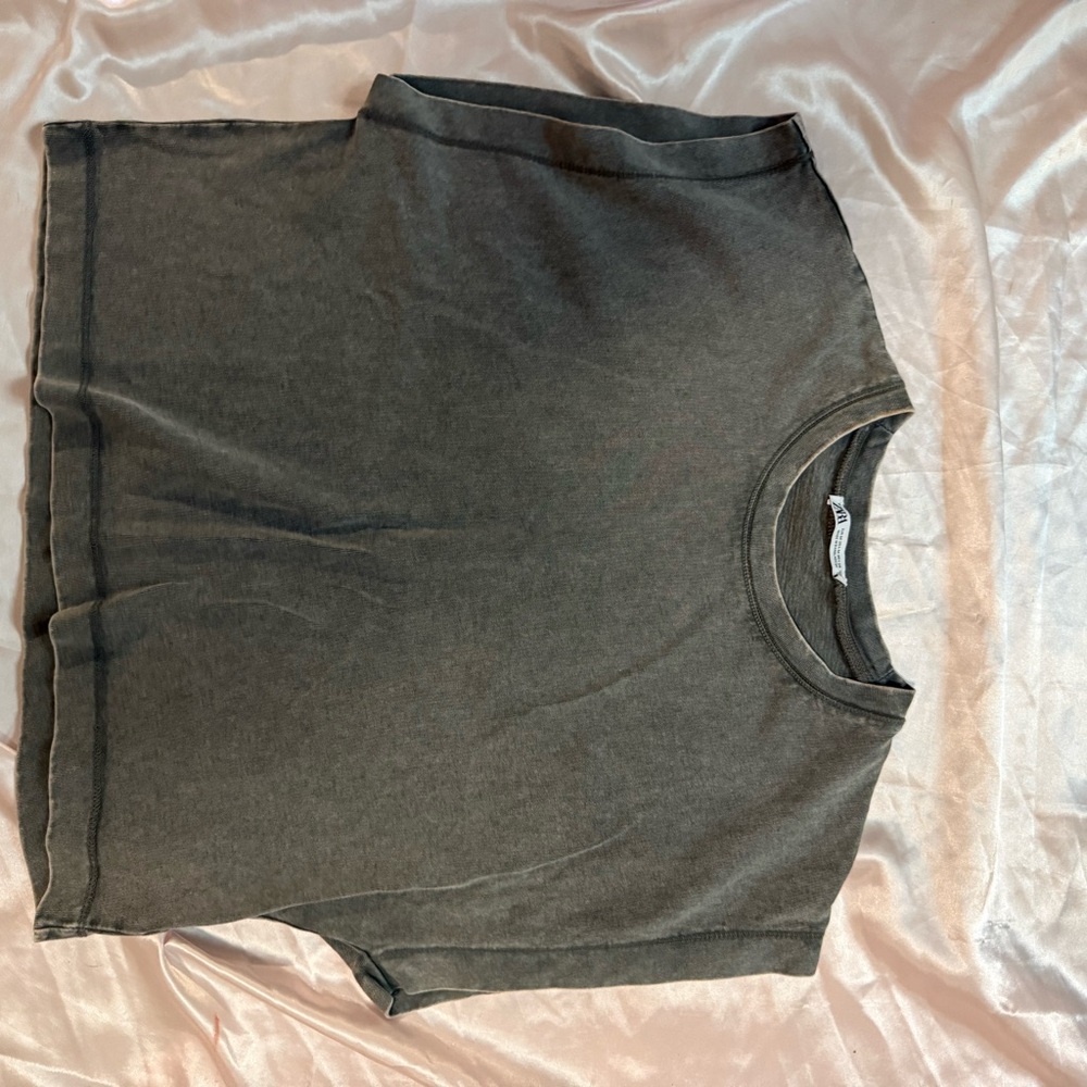 Gray Zara Short Sleeve T-Shirt